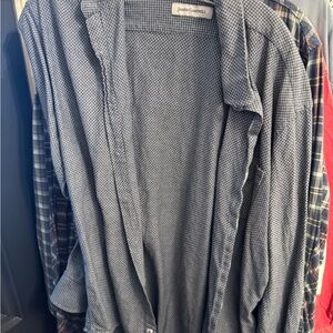 James Campbell Navy Checkered Shirt